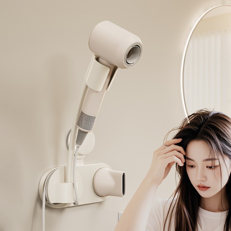 吸盘懒人吹风机支架解放手置物免手持拿风筒固定器电吹风带磁吸