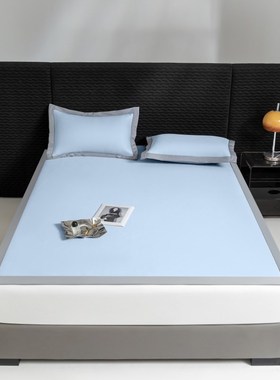 25年高奢中分子凉感席1.8米双人床凉席K三件套1.5米床科技凉席