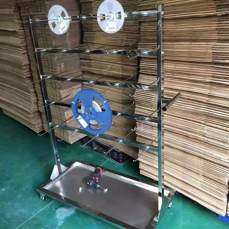 厂家可拆卸防静电SMT挂架不锈钢物料车贴片料盘车周转车PCB存放车