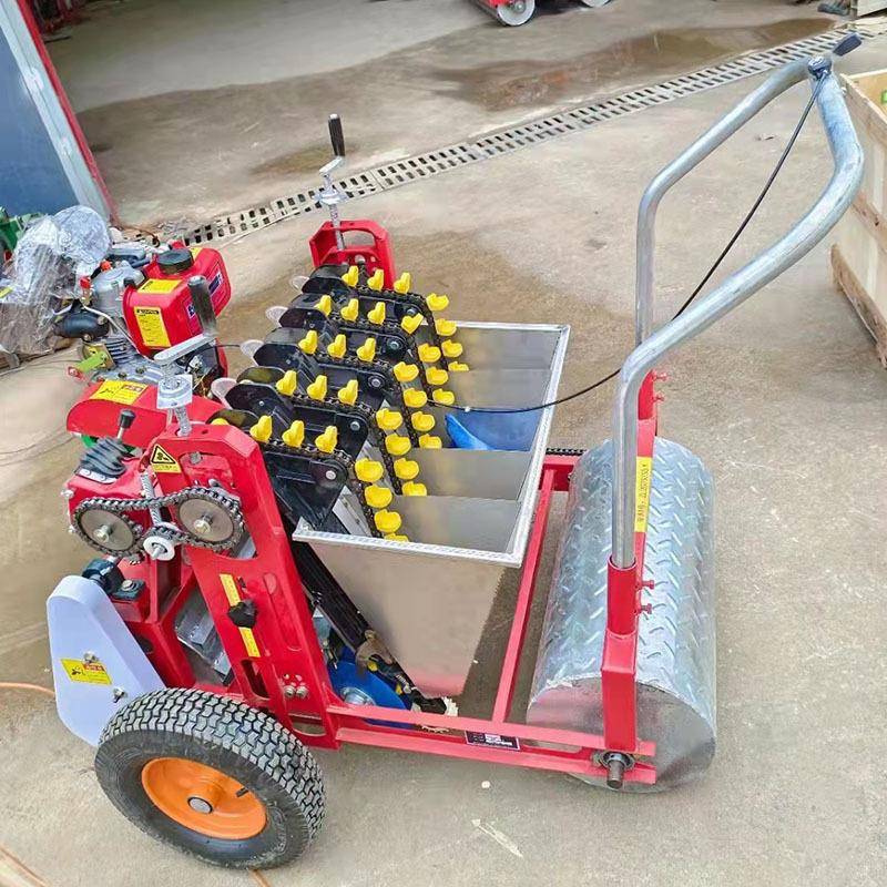 五行大蒜播种机汽油手推式种蒜机多行蒜瓣点播机价格