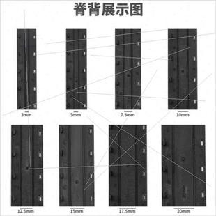 订耗材10孔活页压边条A4塑料夹条 订条装 装 订夹条335mm黑色塑料装