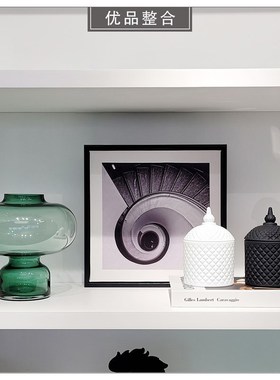 现代样板房家居软装摆件书柜摆设工艺品相架挂画ZH0