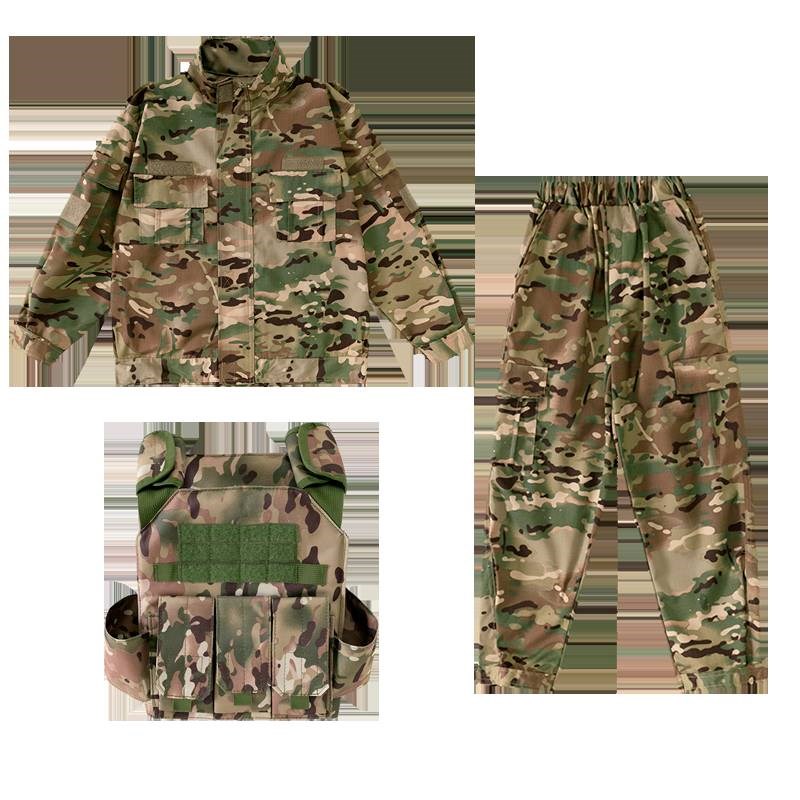 儿童迷彩服套装男童春夏季全套外套特种兵军装演出服小学生军训服