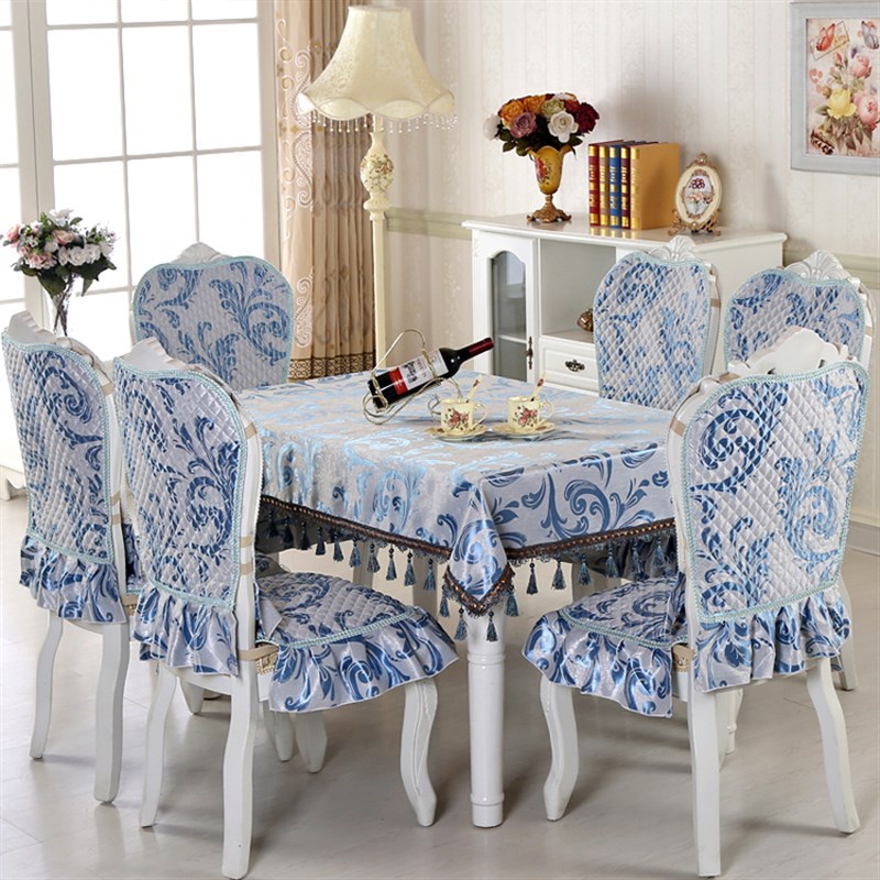 欧式餐桌布艺椅垫椅装椅子茶几桌布加大餐椅坐垫可