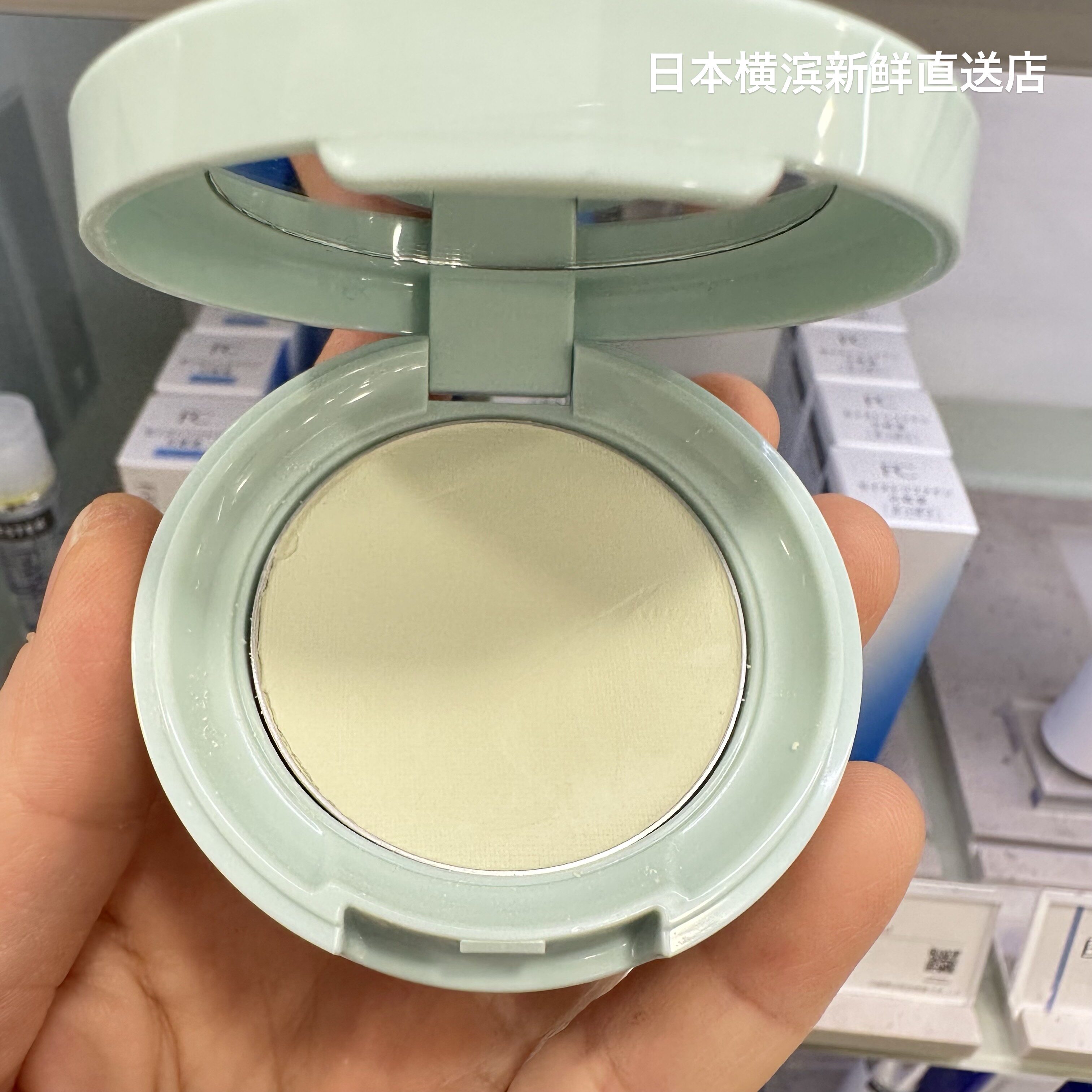 日本代购直邮fancl控油粉饼护肤控油抗痘粉末孕妇可用6g(粉芯+扑)