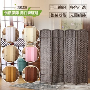 实木屏风隔断玄关客厅卧室酒店折叠简约现代家用移动遮挡墙 新中式