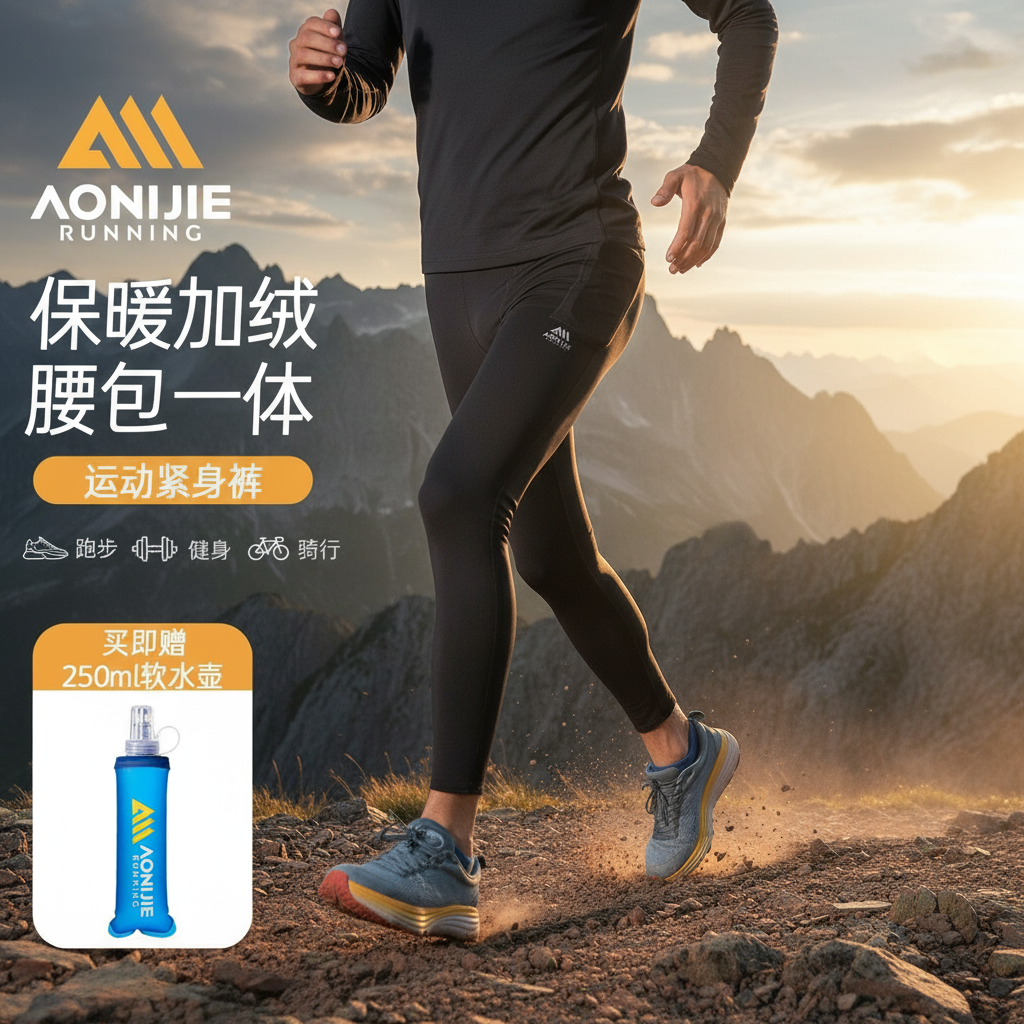 奥尼捷运动紧身压缩裤男款