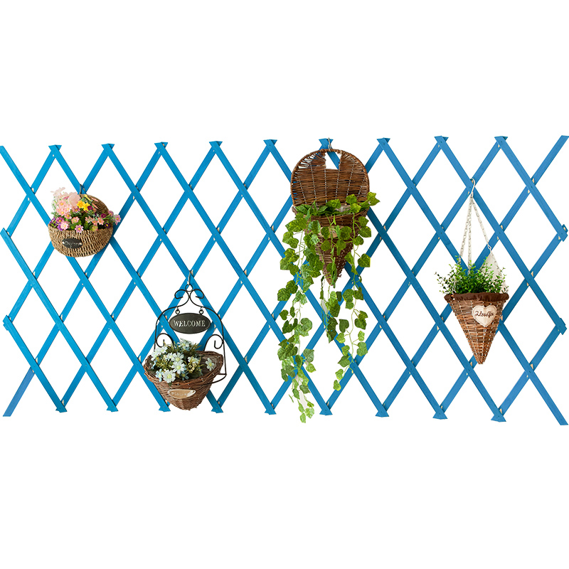 实木网格客厅挂墙花架壁挂墙上装饰阳台墙壁绿萝悬挂式植物花盆架