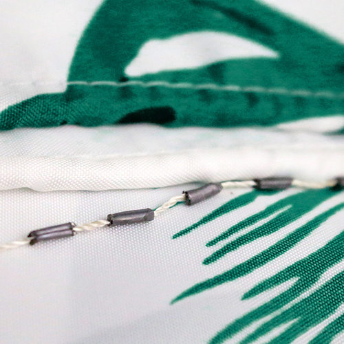 in蕉叶加厚克涤纶布浴室防水防霉浴帘布卫生间隔断免打孔装