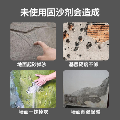 墙固固沙宝固沙剂水泥地面砂克星封闭剂渗透性防返碱发霉界面剂