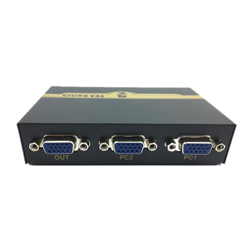 VG遥控切换器2进1出 高清UB视频电脑显示器监控转换器二进一出