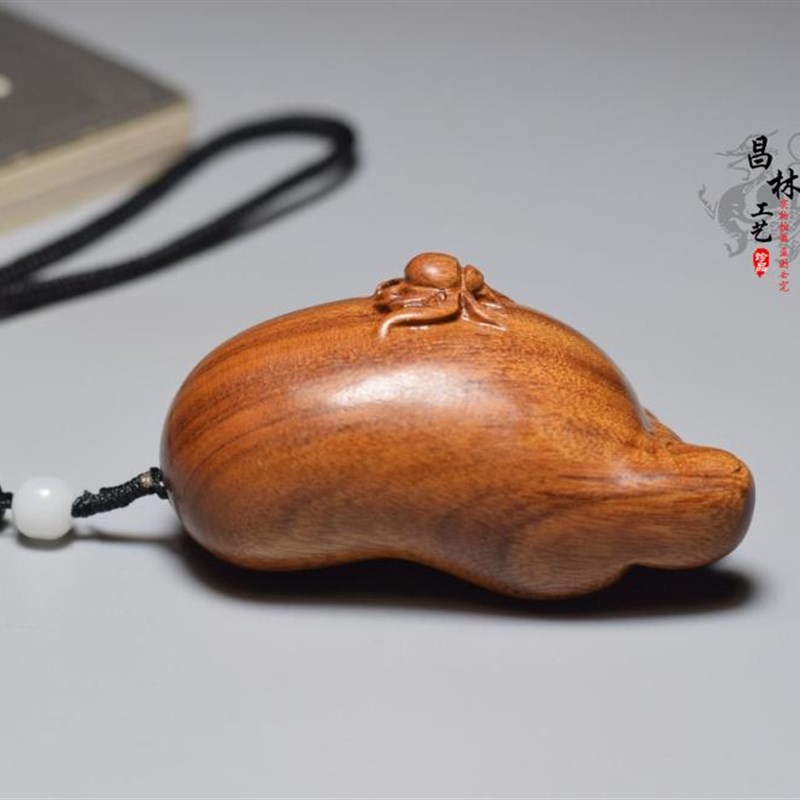 知足常乐手把件红酸枝实木文玩小挂件脚Y蜘蛛红木雕刻工艺品摆件