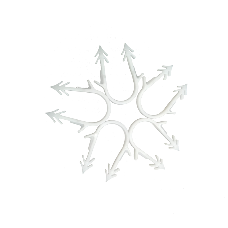 地暖管卡丁 苯板U形塑料卡子 地热卡钉 水暖盘管苯板固定管卡