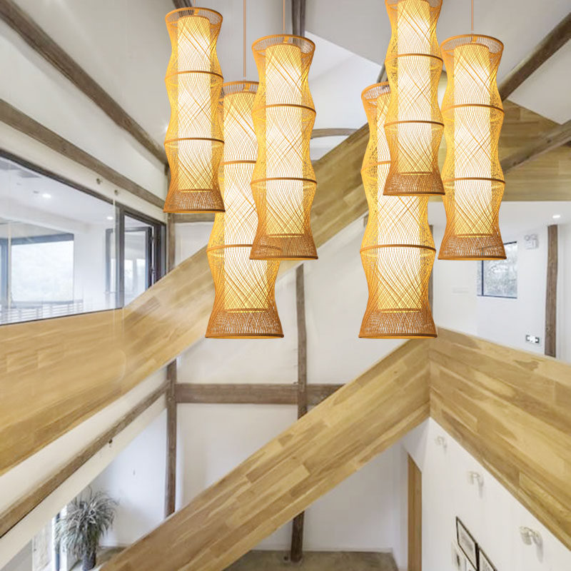 竹艺竹编吊灯饭店藤艺编织鸟巢创意个性阳台吊灯复古灯具,家装灯饰光源,LOFT/复式住宅/楼梯吊灯,淘宝优惠券,粉丝福利购,淘宝优惠卷