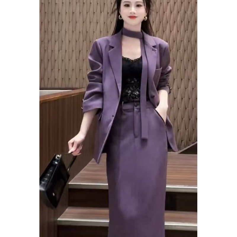 气质女装时尚套装高级2025秋季新款西装外套高腰半身裙两件套装潮,女装/女士精品,时尚套装,淘宝优惠券,粉丝福利购,淘宝优惠卷