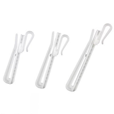 窗帘韩式挂钩配件可调节升降钩加长韩折s钩布带褶勾扣环塑料钩子