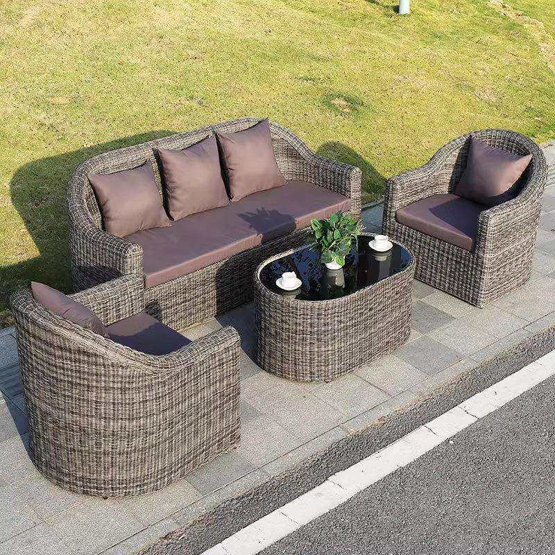 户外别墅休闲双人藤编沙发组合室外防水防晒藤家具圆藤阳台藤沙发,3C数码配件,USB灯,淘宝优惠券,粉丝福利购,淘宝优惠卷