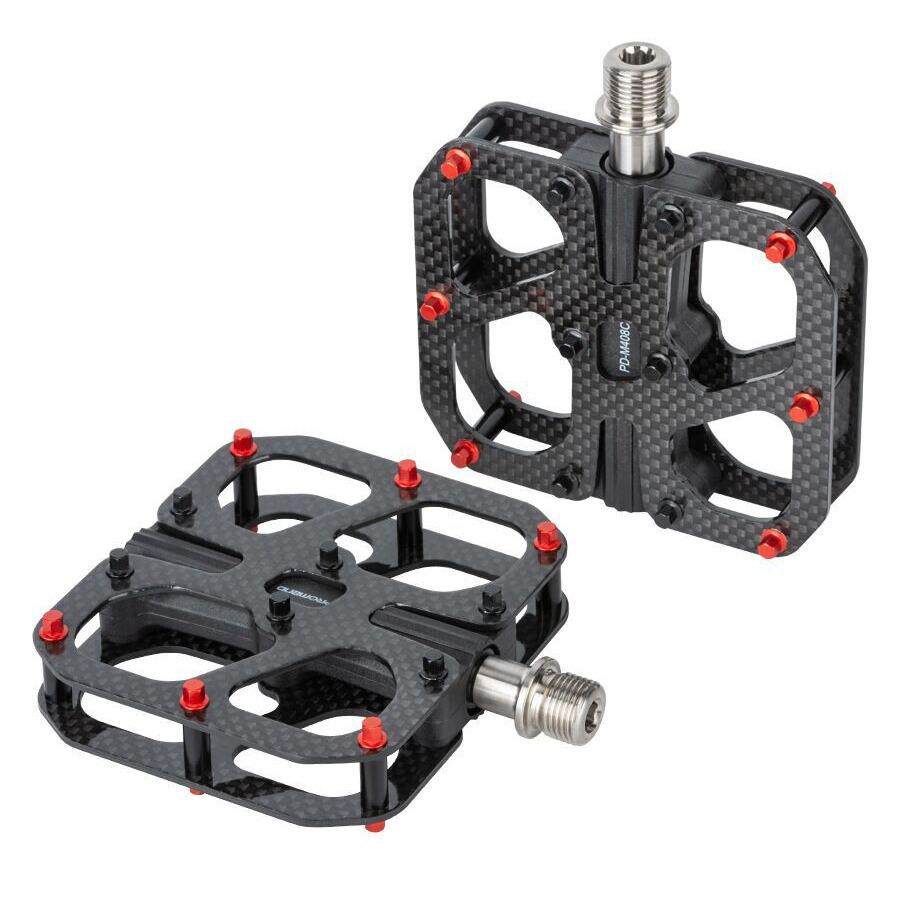 PROMEND脚踏新款碳纤维脚蹬3培林轻量钛轴M408C超轻自行