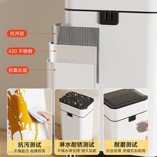 家用2024新款 智能垃圾桶感应式 厨房客厅高颜值轻奢大号大容量