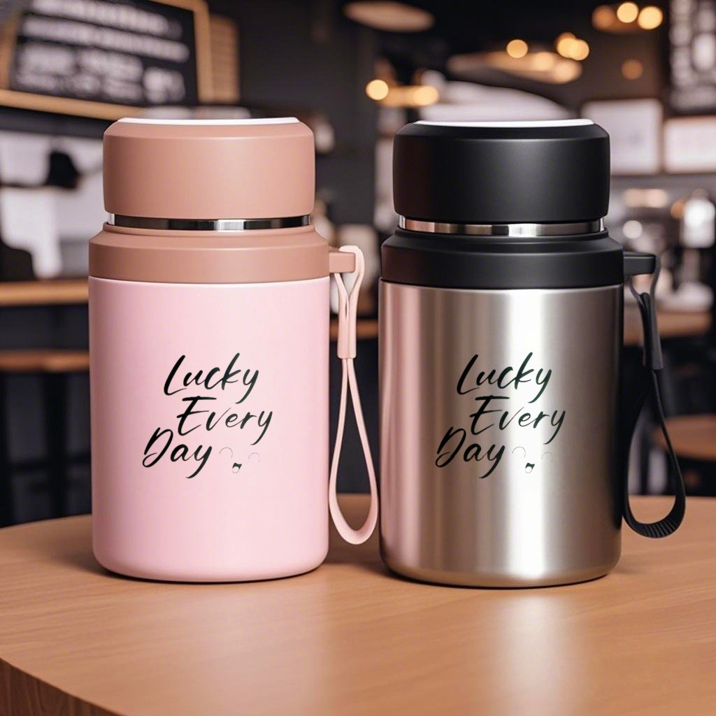 矮粗款保温杯 不锈钢男女316大容量茶水泡茶水杯便携学生户外杯子