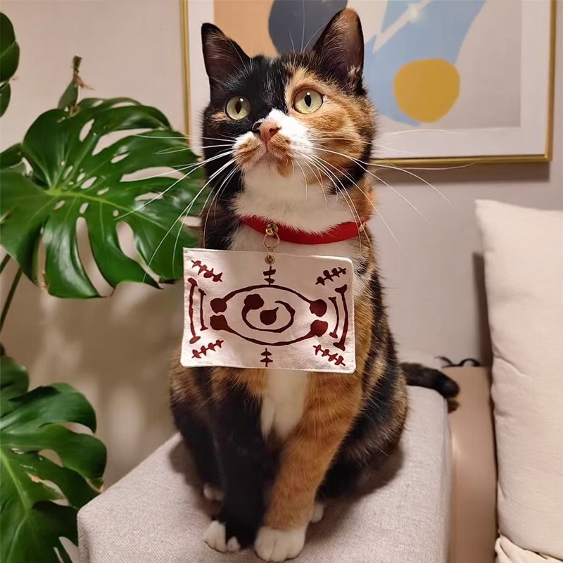 鬼灭之刃茶茶丸项圈三花