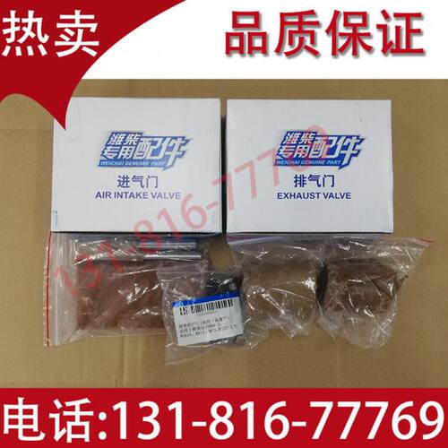 潍柴WP10 WD10 WD615发动机  进排气门+气门导管+座圈 原厂装配件