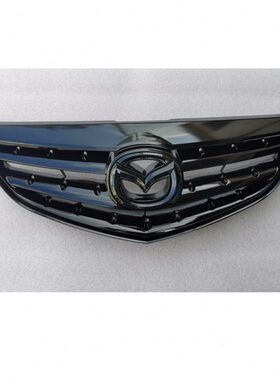 中网适配3马自达6标亮中网通风马改装六换替 054年0 0黑色件格栅