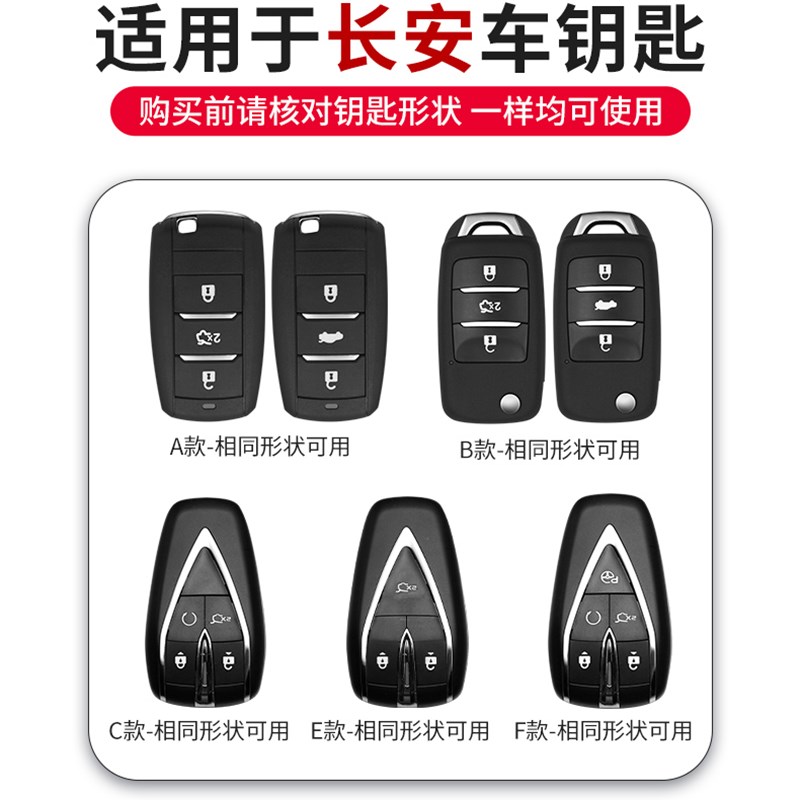 适用于长安cs75plus钥匙套cs55逸动plus糯玉米univ壳cs35汽车包扣