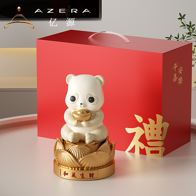 圣诞节礼物和气生财装饰摆件客厅玄关酒柜高级奶油风开业乔迁礼品