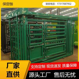 可移动牛保定栏牛场防疫打针做手术枷输精称重固定栏架奶牛