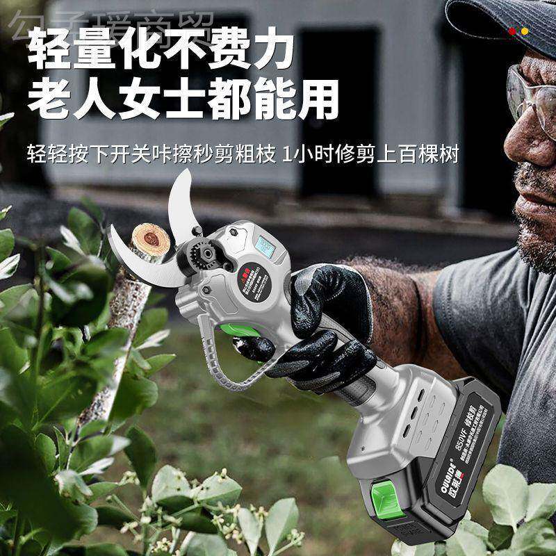 欧莱德品无刷其新款园艺锂电式充式电动正剪刀修剪树枝修枝97140