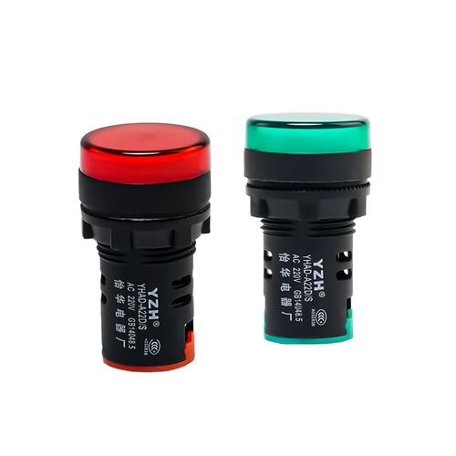 怡华led电源指示灯AD16-22DS配电箱信号灯24V380V220V12V红绿22mm