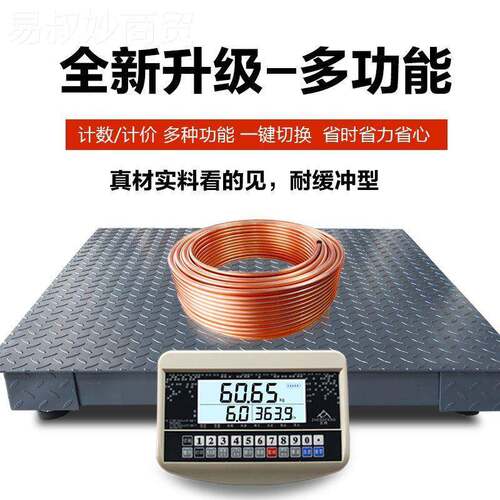 正6449峰高精度子地秤1电磅-吨小型地磅称平台3精准工业称重1吨称