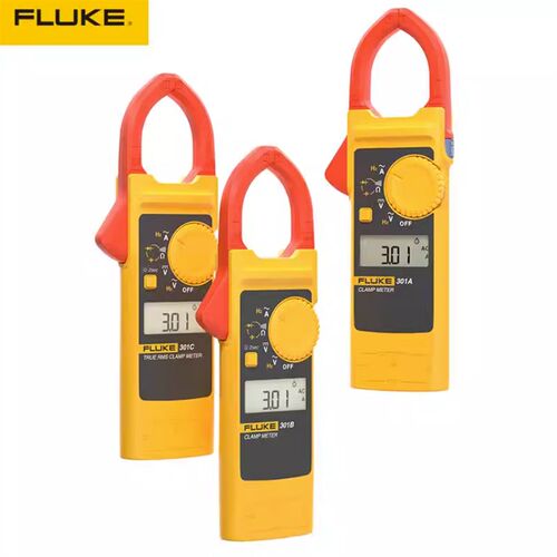FLUKE福禄克F301D交直流钳形表301A电流表301B刀锋钳表301C 1000A