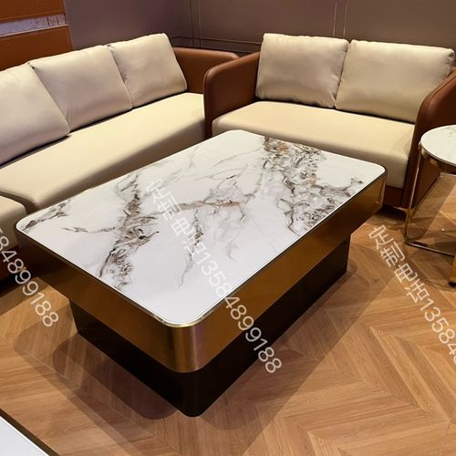 2023新款ktv茶几台酒吧包厢卡座不锈钢茶几会所发光玻璃茶几吧台