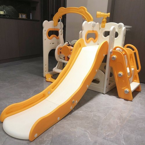 滑梯儿童室内家用海洋球池秋千二合一折叠家庭滑滑梯3到10岁小型