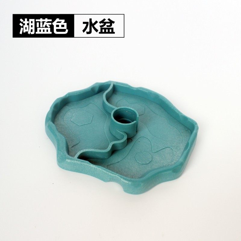 爬虫水盆食盆二合一水盘食盘陆龟乌龟爬宠无味守宫大号饮水器一体