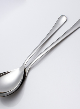 304不锈钢公用勺大号西餐分餐勺分菜勺自助餐具公勺长柄大码饭勺