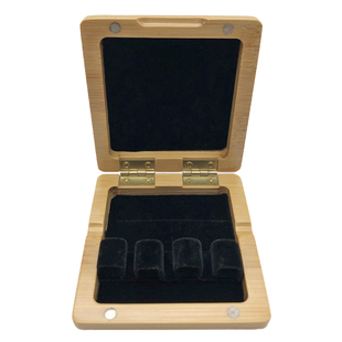 巴松大管楠竹实木哨片盒木质簧片收纳夹子便携箱包三支五支十支