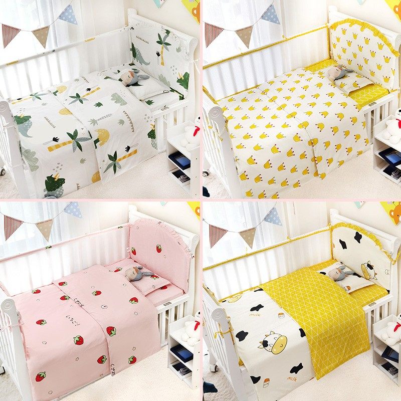 婴儿床床围夏季透气3D防撞纯棉床品套件儿童床上用品挡布软包新款,婴童用品,婴童床品套件,淘宝优惠券,粉丝福利购,淘宝优惠卷