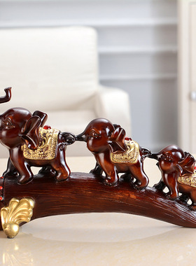 大象客厅酒柜电视柜桌面摆件创意家居玄关室内房间布置装饰品摆设