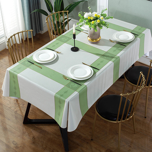 餐桌布防水防油防烫免洗塑料PVC书台布茶几桌垫网红ins长方形家用