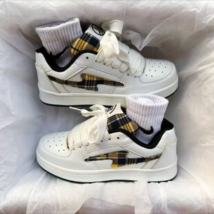 2025新款男鞋ins潮牌小众原创复古闪电面包鞋男情侣百搭运动板鞋