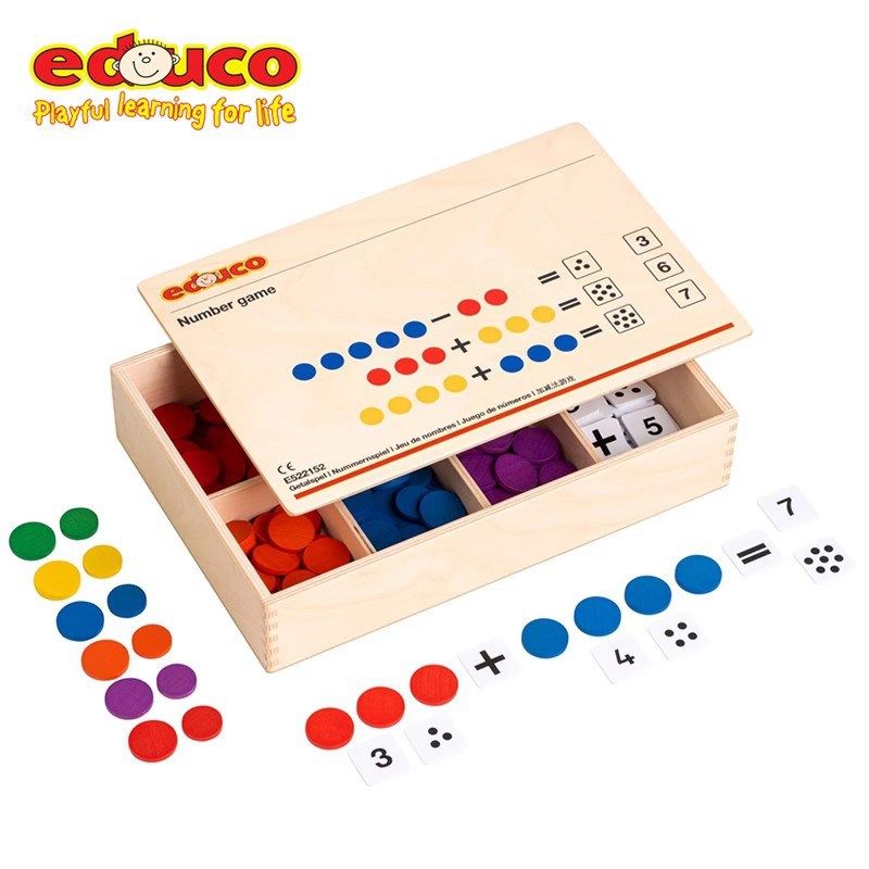 荷兰educo加减法游戏 幼儿园数学教具圆片数字片逻辑思维训练玩具,玩具/童车/益智/积木/模型,儿童桌面游戏类,淘宝优惠券,粉丝福利购,淘宝优惠卷