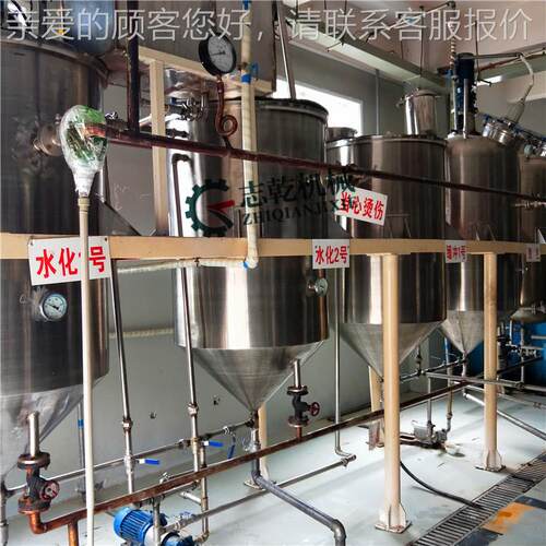 葵ZTO花籽油炼冬化酸设备 食用油套精炼设备 全葵花油脱精脱蜡
