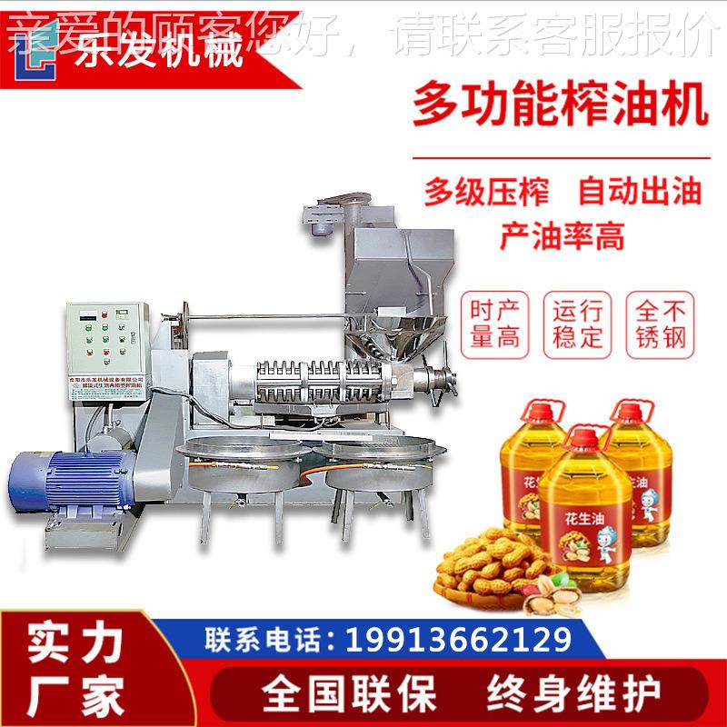 乐IKF发油机设备多功能食用榨榨一体滤机180大型全自动油榨油机商