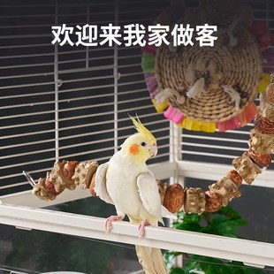 居家景观鸟笼别墅鹦鹉笼横丝鹦鹉笼子家用繁殖玄凤大号小太阳笼子