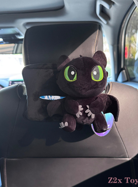 正版夜煞声光无牙仔汽车纸巾盒套车载小玩偶抽纸盒挂袋车内装饰品