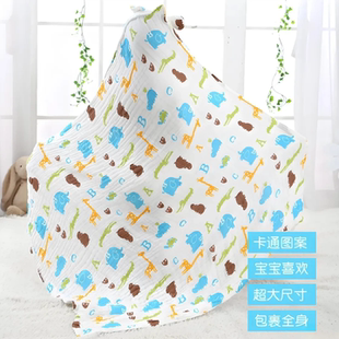 A类儿童全棉纯棉浴巾连帽浴巾超大尺寸洗澡巾彩色印花浴巾潮流