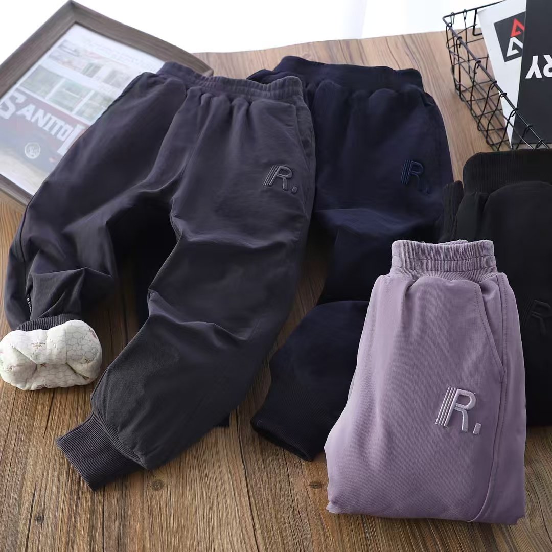 儿童运动裤男女童休闲裤加厚保暖宽松百搭束脚裤多色可选,童装/婴儿装/亲子装,儿童运动裤,淘宝优惠券,粉丝福利购,淘宝优惠卷